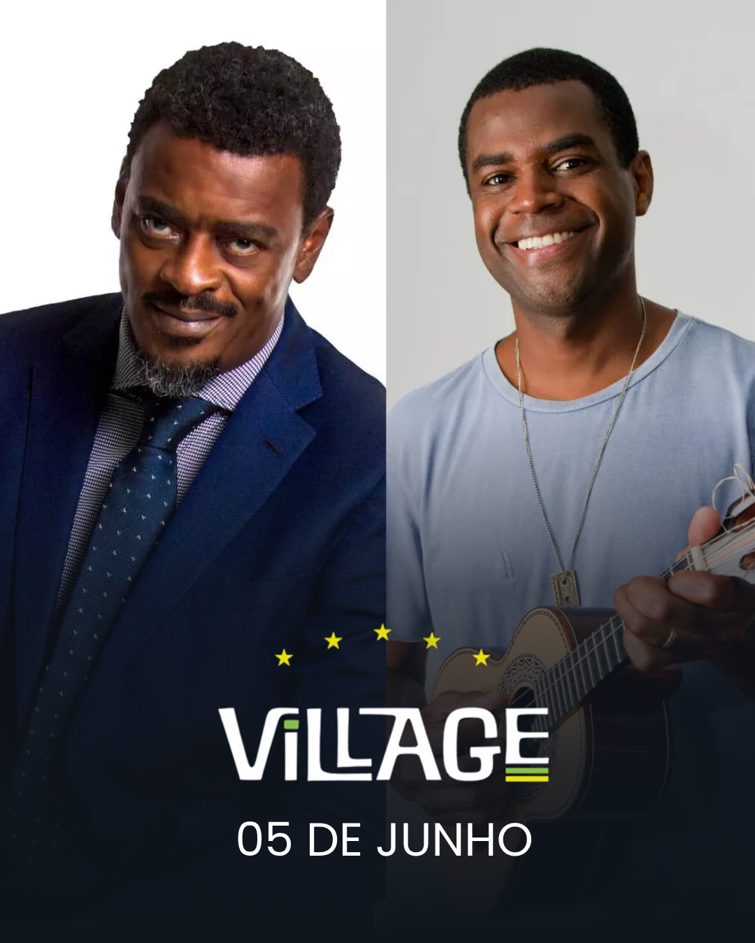 SHOW SEU JORGE PRETINHO DA SERRINHA VILLAGE LINK DE DESCONTO CUPOM CÓDIGO DE DESCONTO 05 DE JUNHO