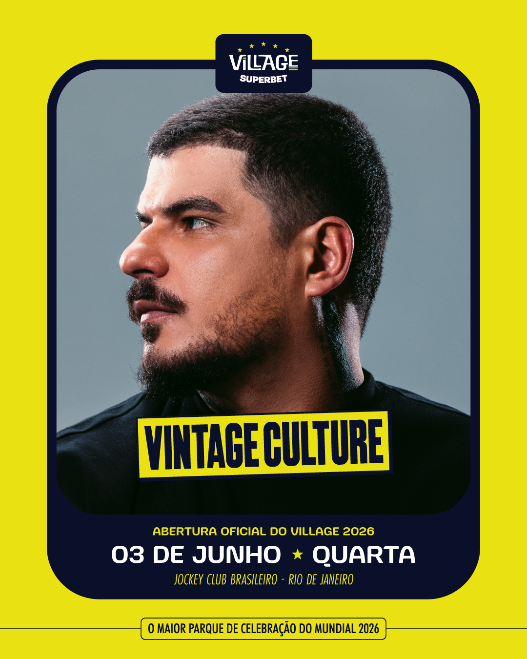 SHOW VINTAGE CULTURE VILLAGE LINK DE DESCONTO CUPOM CÓDIGO DE DESCONTO 03 DE JUNHO