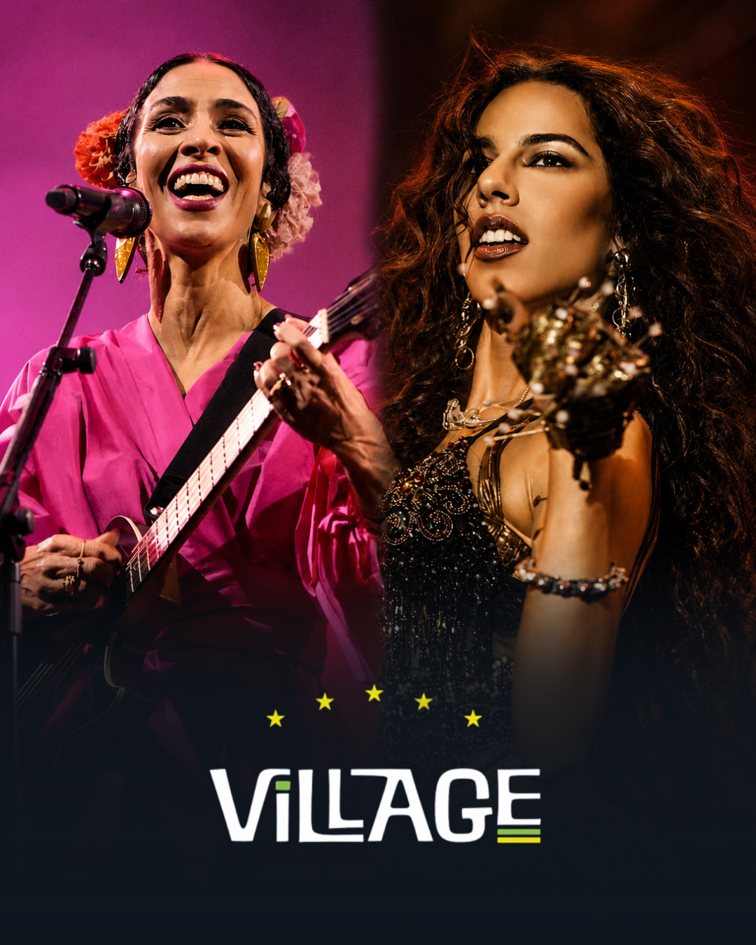 SHOW MARISA MONTE E MARINA SENA VILLAGE CUPOM DE DESCONTO CÓDIGO DE DESCONTO RJSHOWS