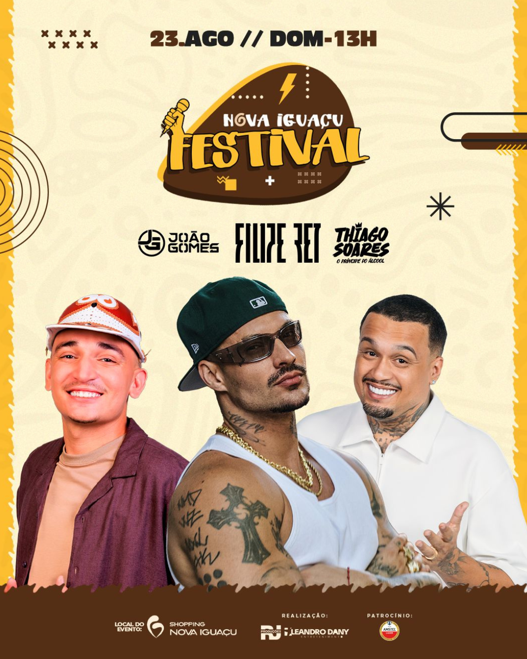 Nova Iguaçu Festival - 23/08 João Gomes, Filipe Ret e Thiago Soares